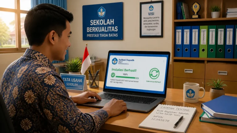 Cara Instal Aplikasi Dapodik 2027 Sampai Sinkronisasi Sukses
