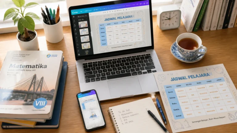 Cara Membuat Jadwal Pelajaran Pakai Canva, Gratis dan Rapi