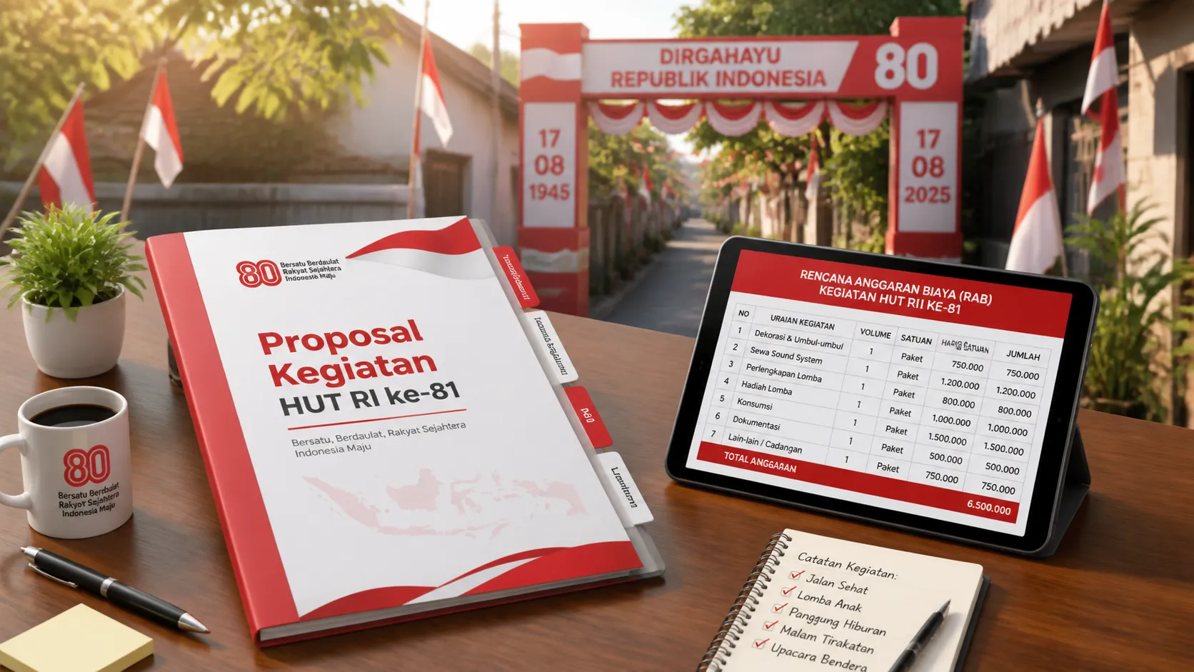 Contoh Proposal Kegiatan 17 Agustus 2026: Panduan 8 Bagian dan RAB