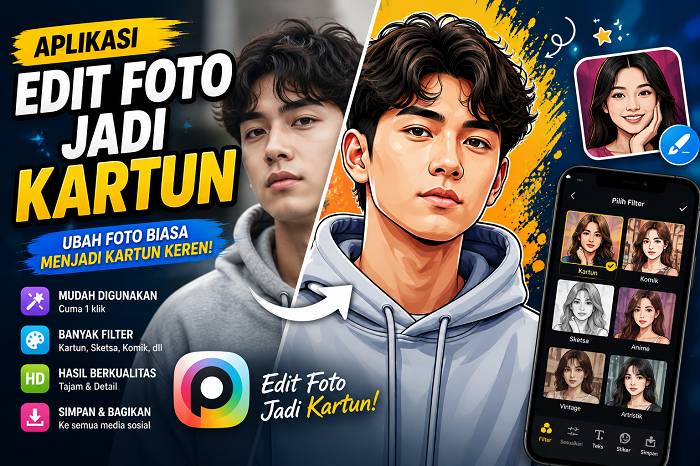 10 Aplikasi Edit Foto Jadi Kartun Terbaik 2026, Hasil AI Makin Realistis dan Mudah Digunakan