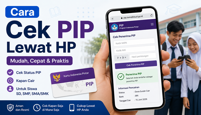 Cara Cek PIP Anak Sekolah Lewat HP Sudah Cair atau Belum