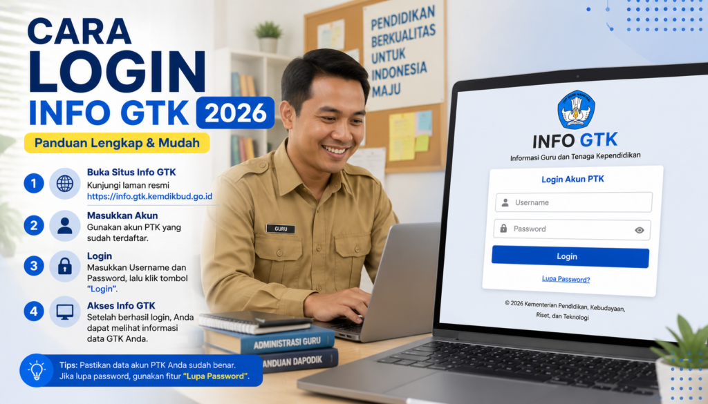 Cara Login Info GTK 2026