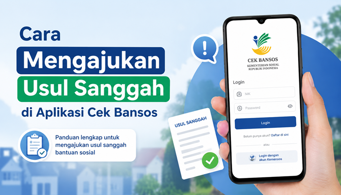 Cara Mengajukan Usul Sanggah di Aplikasi Cek Bansos