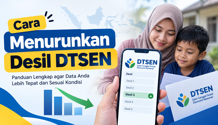 Cara Menurunkan Desil DTSEN 6-10 Lewat HP (Online dan Offline)