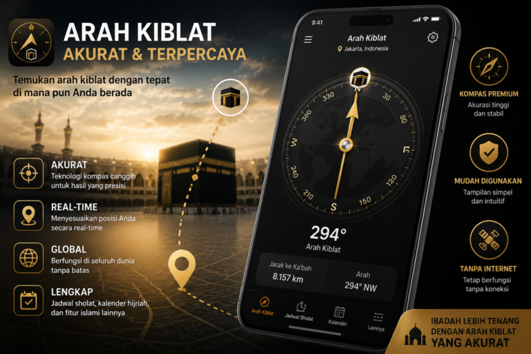 Aplikasi Arah Kiblat Terbaik Dan Panduan Memilih Yang Akurat