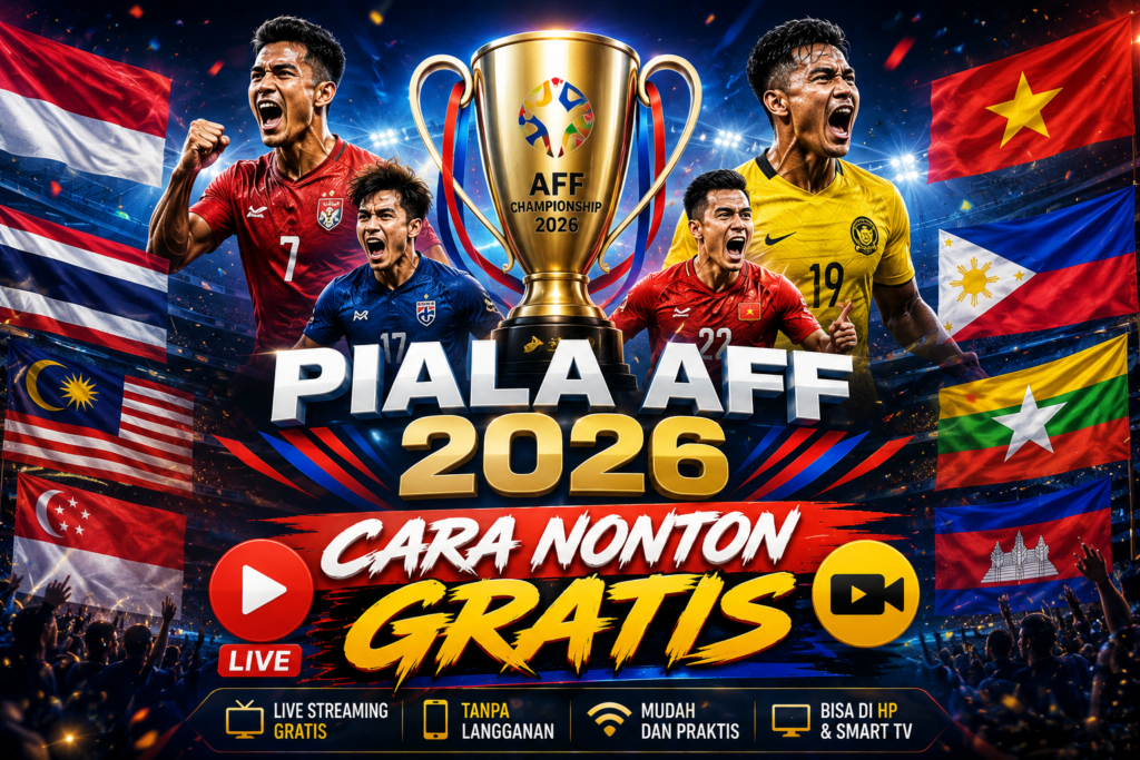 cara nonton gratis piala aff 2026