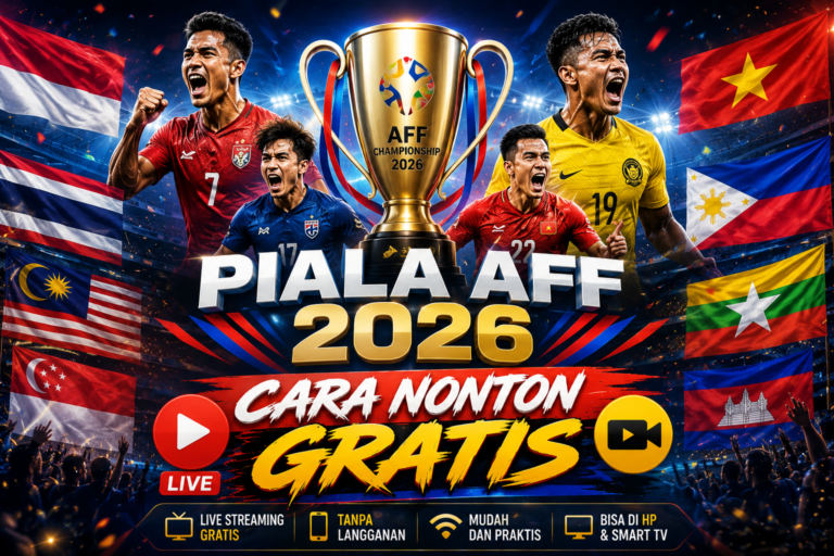 Cara Nonton Piala AFF 2026 Secara Live Streaming dan TV Gratis