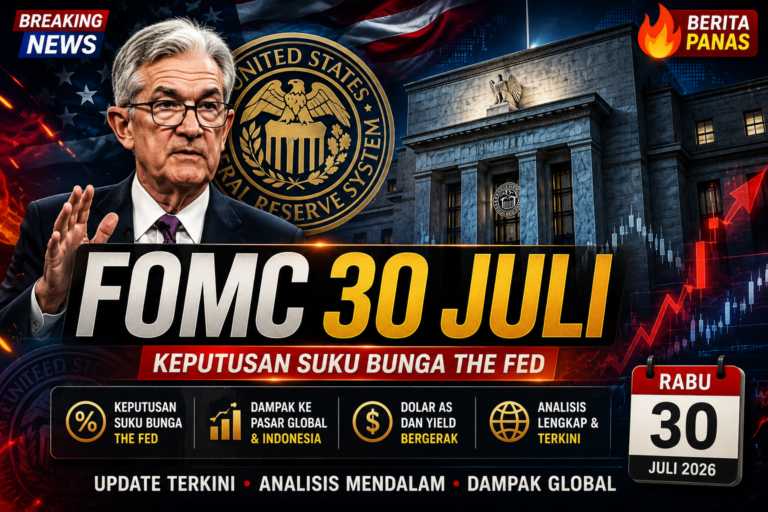 FOMC 30 Juli 2026: Keputusan The Fed Akan Jadi Sorotan Dunia