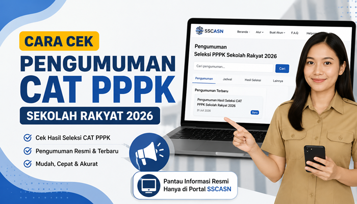 Cara Cek Pengumuman CAT PPPK Sekolah Rakyat 2026