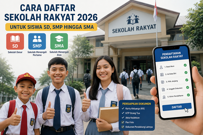 Cara Daftar Sekolah Rakyat 2026 untuk Siswa SD, SMP hingga SMA