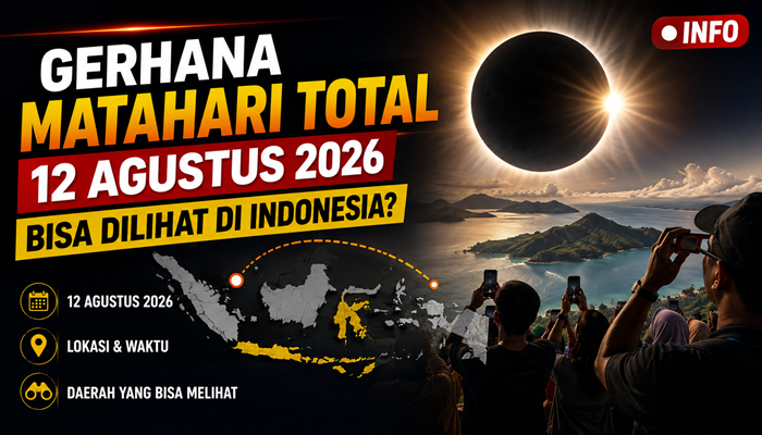 Gerhana Matahari Total 12 Agustus 2026, Bisa Dilihat di Indonesia?