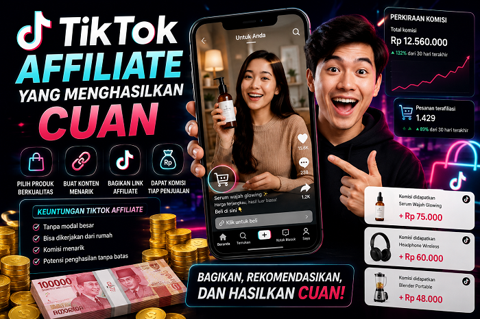 Mengenal TikTok Affiliate, Lengkap dengan Cara Menghasilkan Cuannya